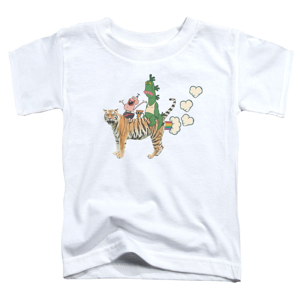 UNCLE GRANDPA : FART HEARTS S\S TODDLER TEE White SM (2T)