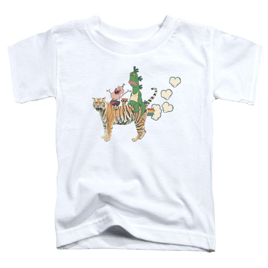 UNCLE GRANDPA : FART HEARTS S\S TODDLER TEE White LG (4T)