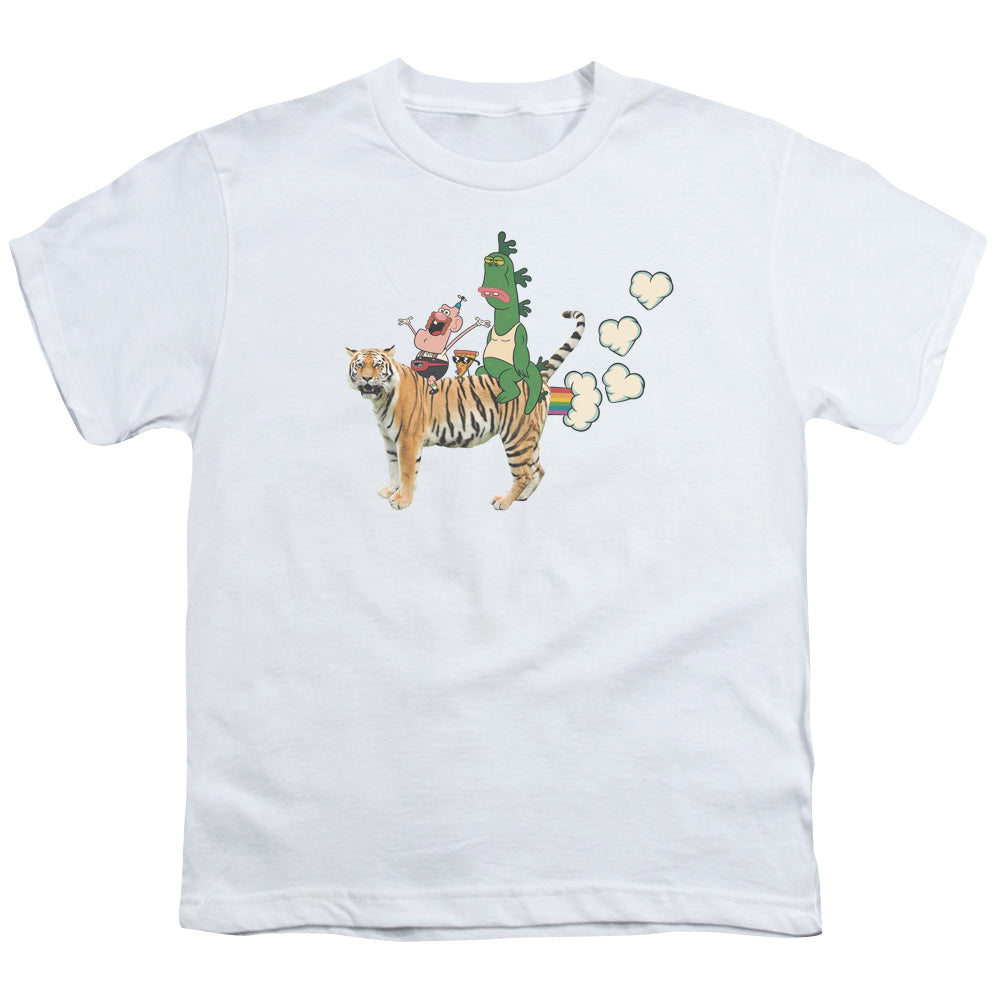 UNCLE GRANDPA : FART HEARTS S\S YOUTH 18\1 White XL