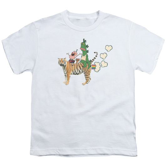 UNCLE GRANDPA : FART HEARTS S\S YOUTH 18\1 White XL