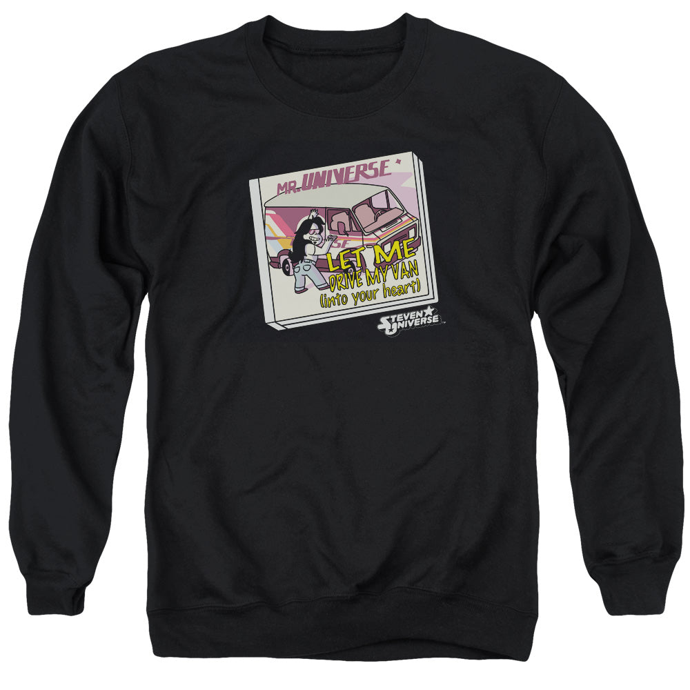 STEVEN UNIVERSE : MR. UNIVERSE ADULT CREW SWEAT Black 2X