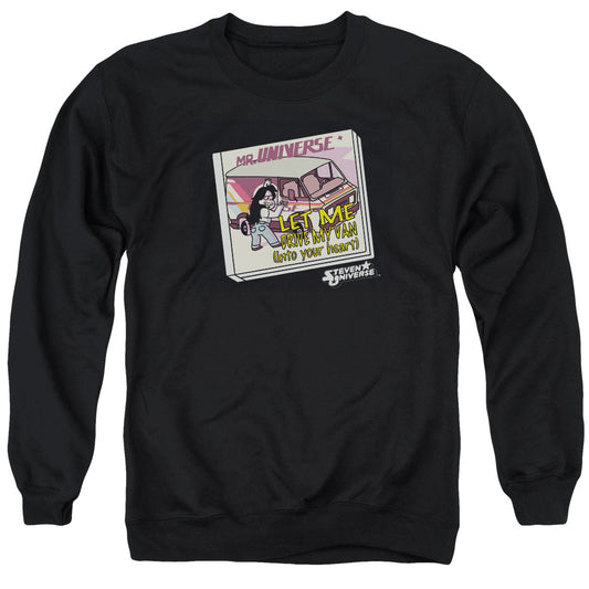 STEVEN UNIVERSE : MR. UNIVERSE ADULT CREW SWEAT Black 3X