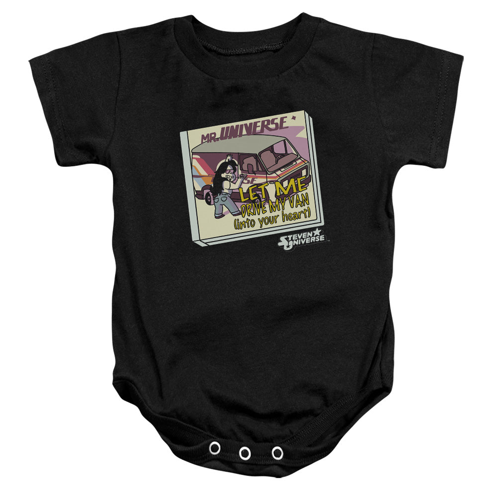 STEVEN UNIVERSE : MR. UNIVERSE INFANT SNAPSUIT Black LG (18 Mo)