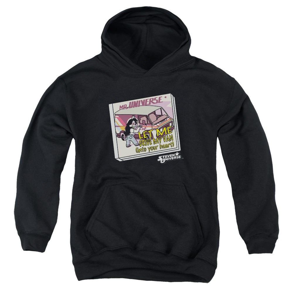 STEVEN UNIVERSE : MR. UNIVERSE YOUTH PULL OVER HOODIE Black LG