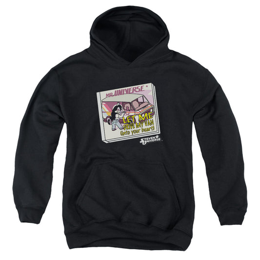 STEVEN UNIVERSE : MR. UNIVERSE YOUTH PULL OVER HOODIE Black SM