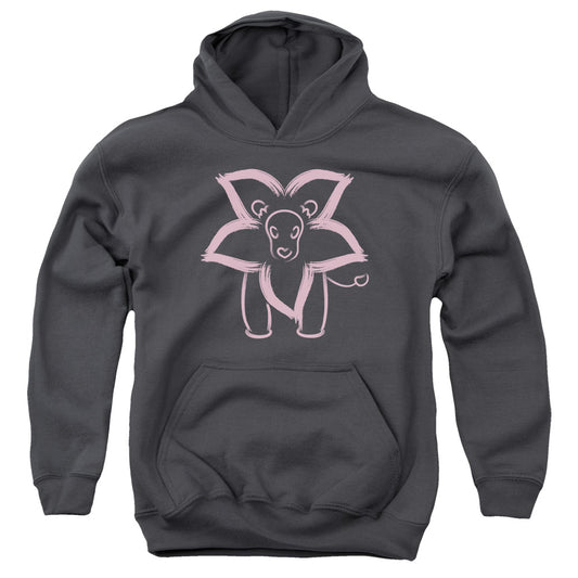 STEVEN UNIVERSE : LION YOUTH PULL OVER HOODIE Charcoal LG