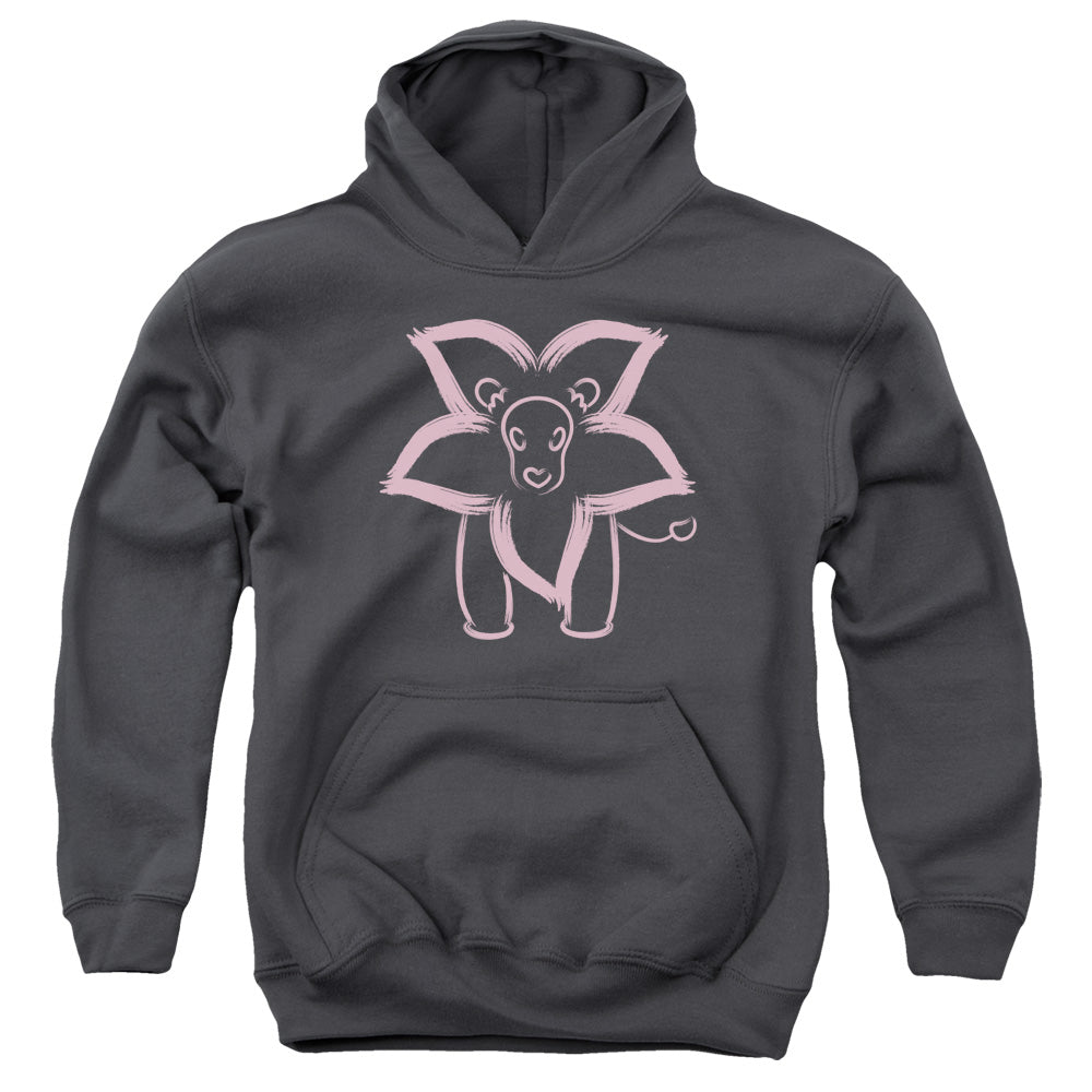 STEVEN UNIVERSE : LION YOUTH PULL OVER HOODIE Charcoal MD