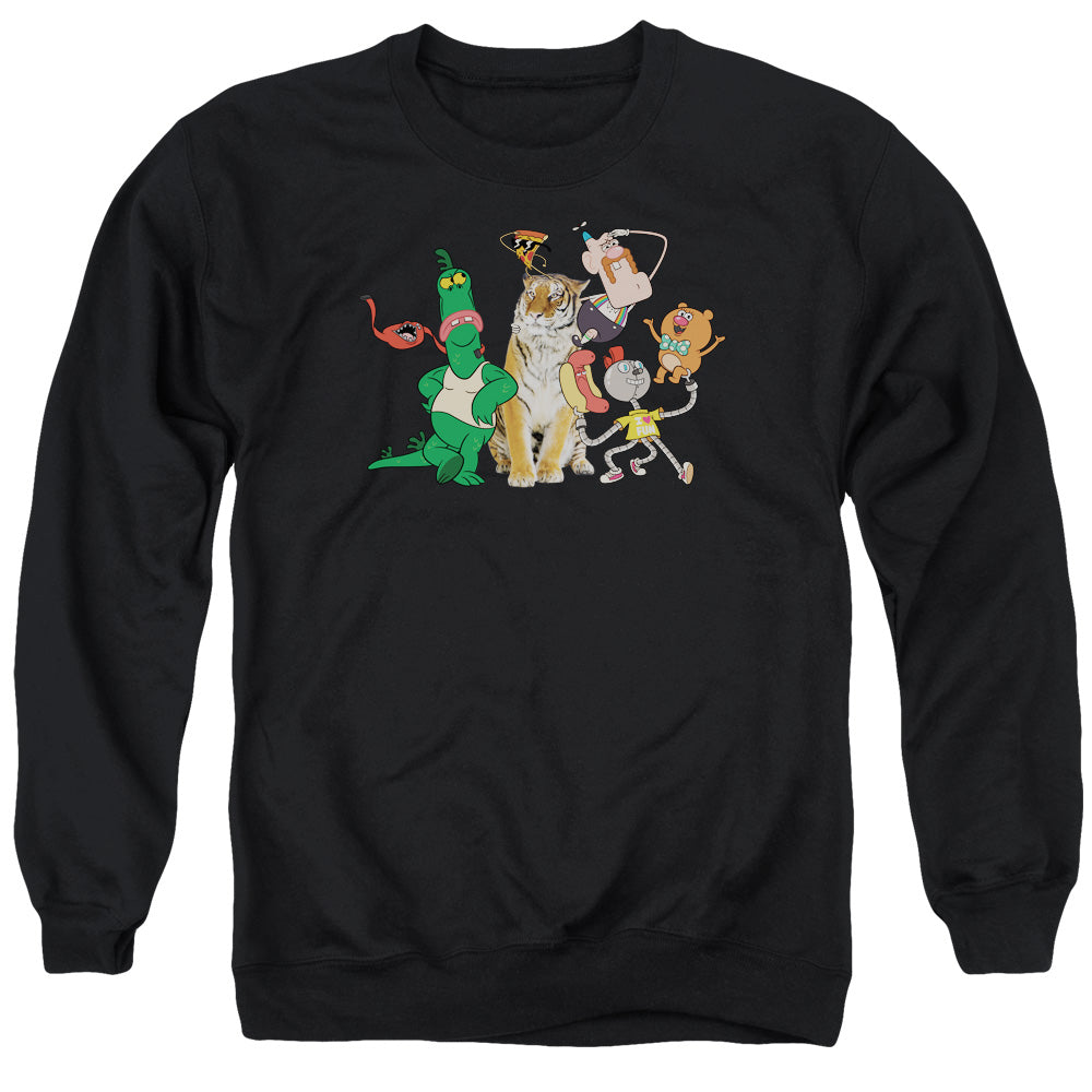 UNCLE GRANDPA : GROUP ADULT CREW SWEAT Black 2X