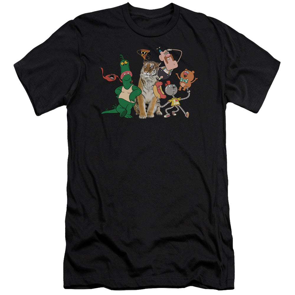 UNCLE GRANDPA : GROUP PREMIUM ADULT RINGSPUN COTTON SHORT SLEEVE Black 2X