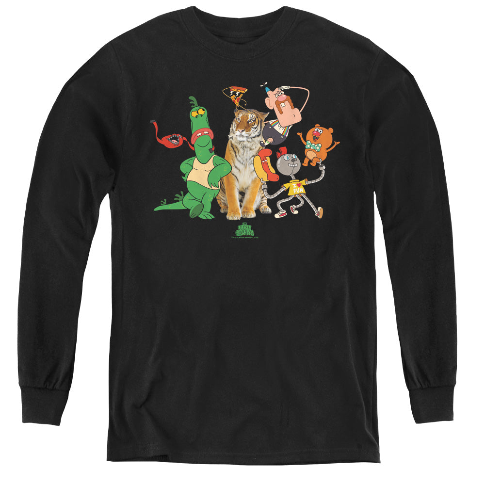 UNCLE GRANDPA : GROUP L\S YOUTH BLACK XL