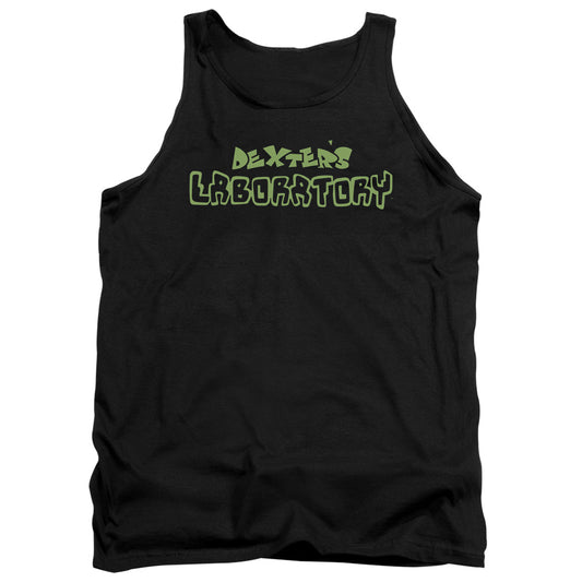 DEXTER'S LABORATORY : DEXTER'S LOGO ADULT TANK Black 2X