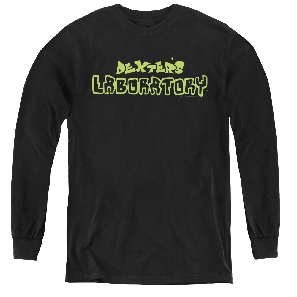 DEXTER'S LABORATORY : DEXTER'S LOGO L\S YOUTH BLACK XL