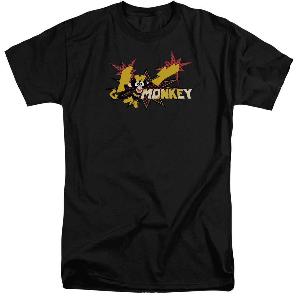 DEXTER'S LABORATORY : MONKEY S\S ADULT TALL BLACK XL