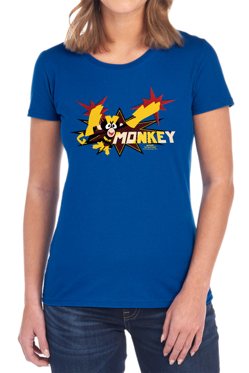 DEXTER'S LABORATORY : MONKEY S\S WOMENS TEE Black 2X