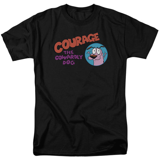 COURAGE THE COWARDLY DOG : COURAGE LOGO S\S ADULT 18\1 Black 2X