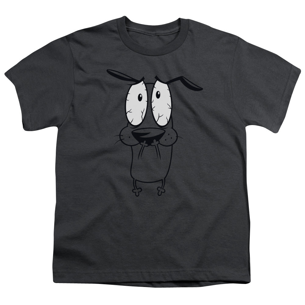COURAGE THE COWARDLY DOG : SCARED S\S YOUTH 18\1 Charcoal XL