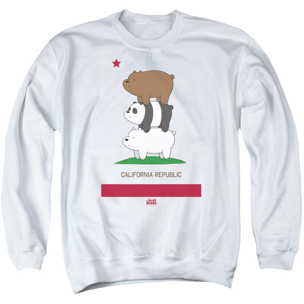 WE BARE BEARS : CALI STACK ADULT CREW SWEAT White LG