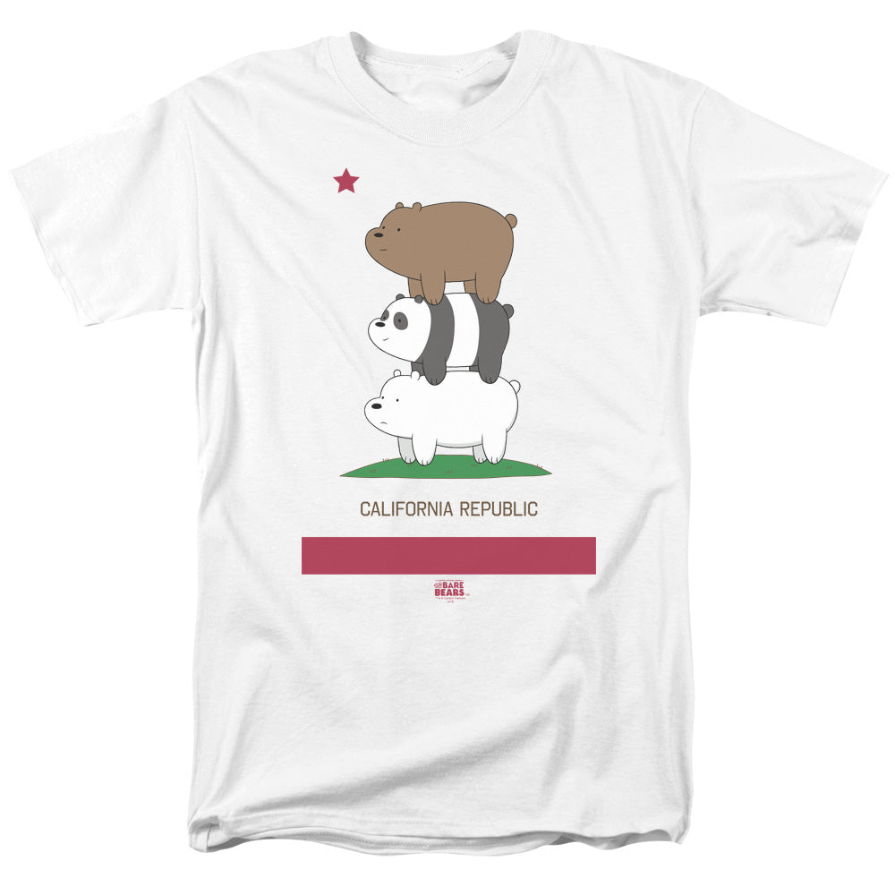 WE BARE BEARS : CALI STACK S\S ADULT 18\1 White LG