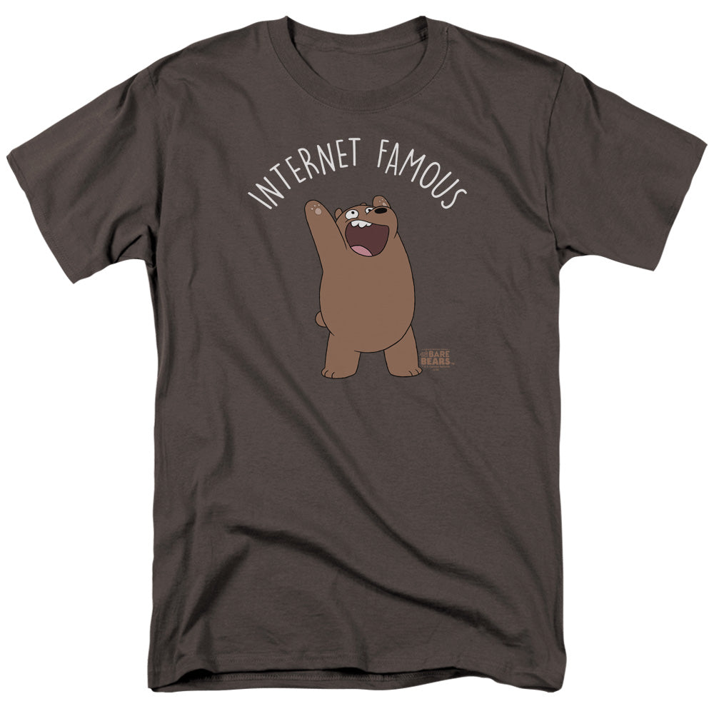 WE BARE BEARS : INTERNET FAMOUS S\S ADULT 18\1 Charcoal LG