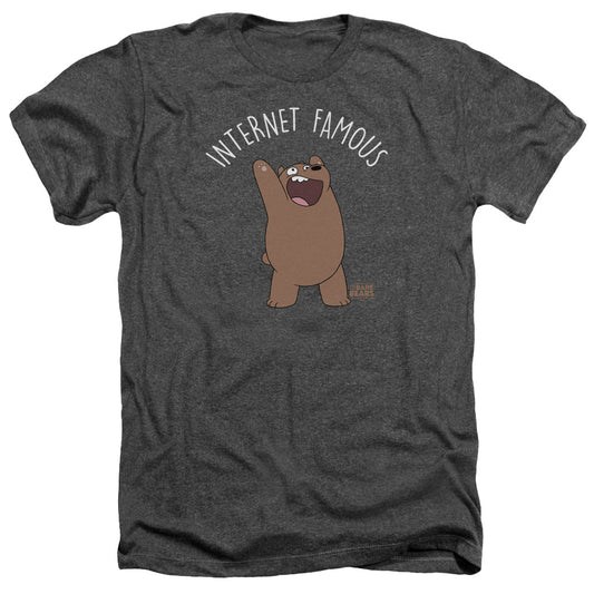 WE BARE BEARS : INTERNET FAMOUS ADULT HEATHER Charcoal 3X