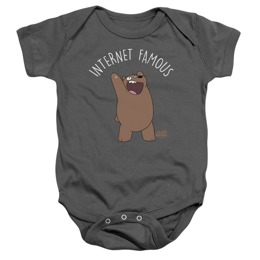 WE BARE BEARS : INTERNET FAMOUS INFANT SNAPSUIT Charcoal LG (18 Mo)