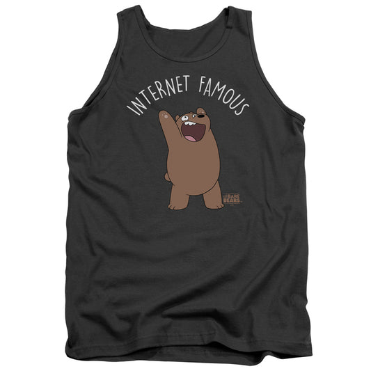 WE BARE BEARS : INTERNET FAMOUS ADULT TANK Charcoal 2X