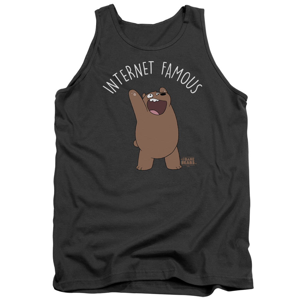 WE BARE BEARS : INTERNET FAMOUS ADULT TANK Charcoal XL