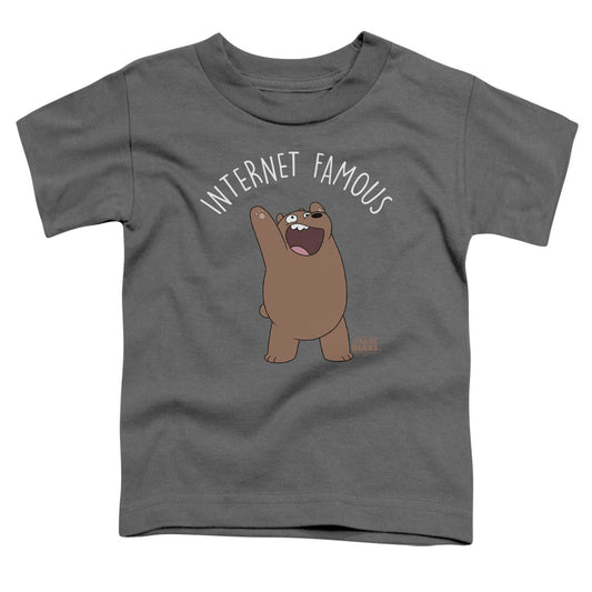 WE BARE BEARS : INTERNET FAMOUS S\S TODDLER TEE Charcoal SM (2T)