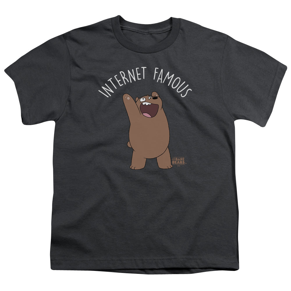 WE BARE BEARS : INTERNET FAMOUS S\S YOUTH 18\1 Charcoal LG