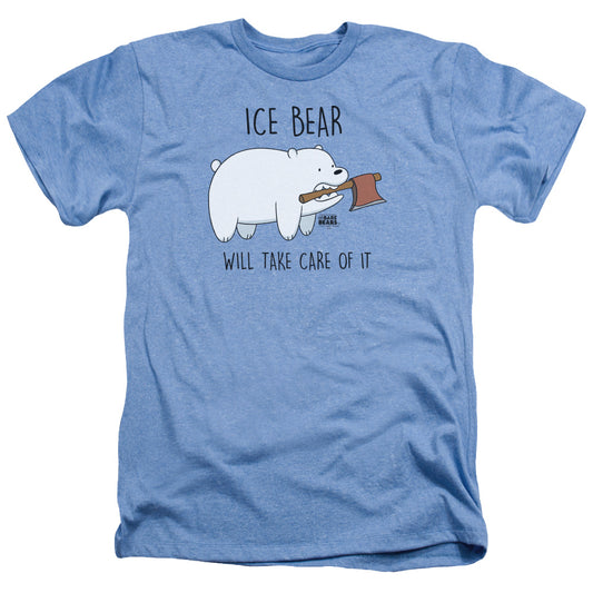 WE BARE BEARS : TAKE CARE OF IT ADULT HEATHER Light Blue 2X