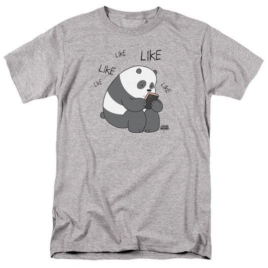 WE BARE BEARS : LIKE LIKE LIKE S\S ADULT 18\1 Athletic Heather 2X