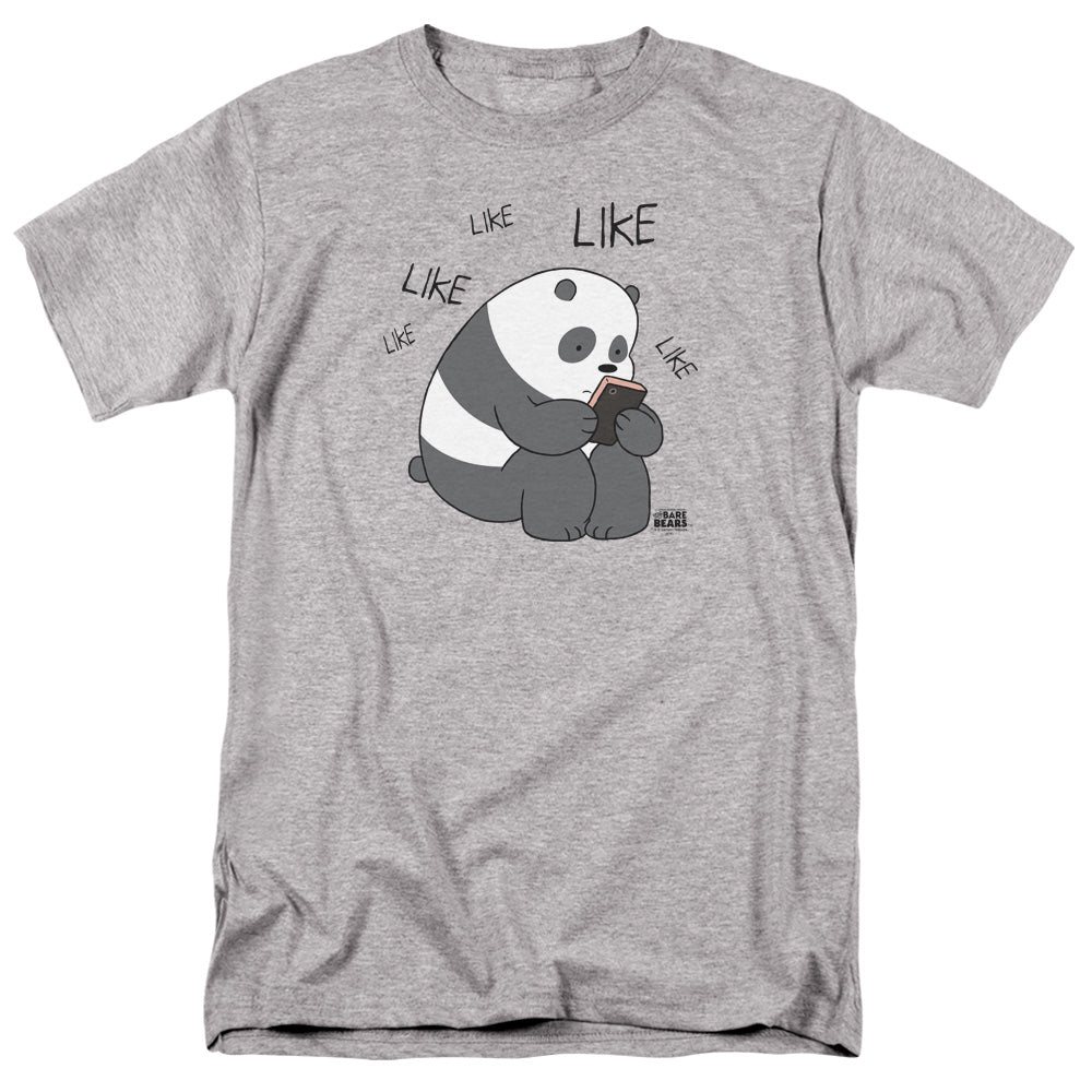 WE BARE BEARS : LIKE LIKE LIKE S\S ADULT 18\1 Athletic Heather LG