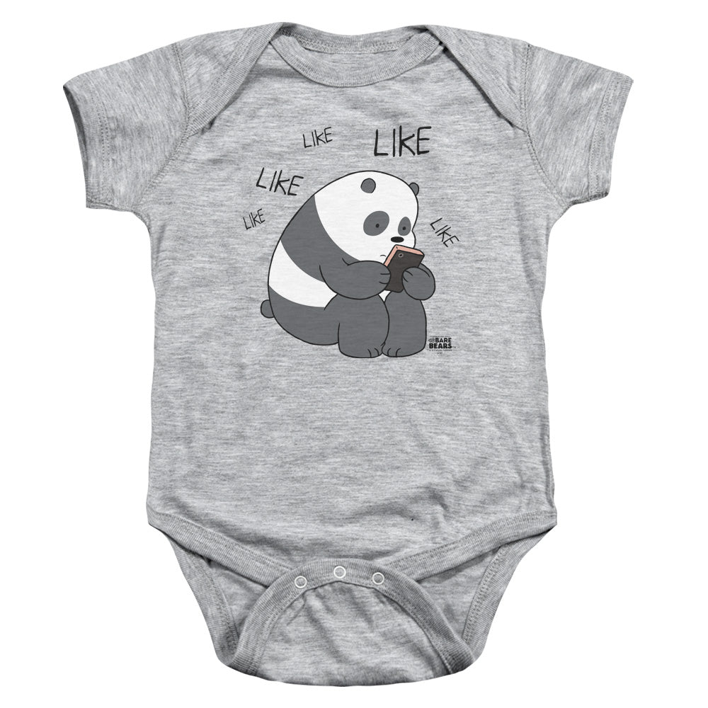 WE BARE BEARS : LIKE LIKE LIKE INFANT SNAPSUIT Athletic Heather LG (18 Mo)