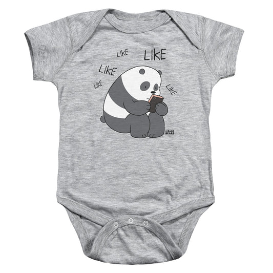 WE BARE BEARS : LIKE LIKE LIKE INFANT SNAPSUIT Athletic Heather XL (24 Mo)