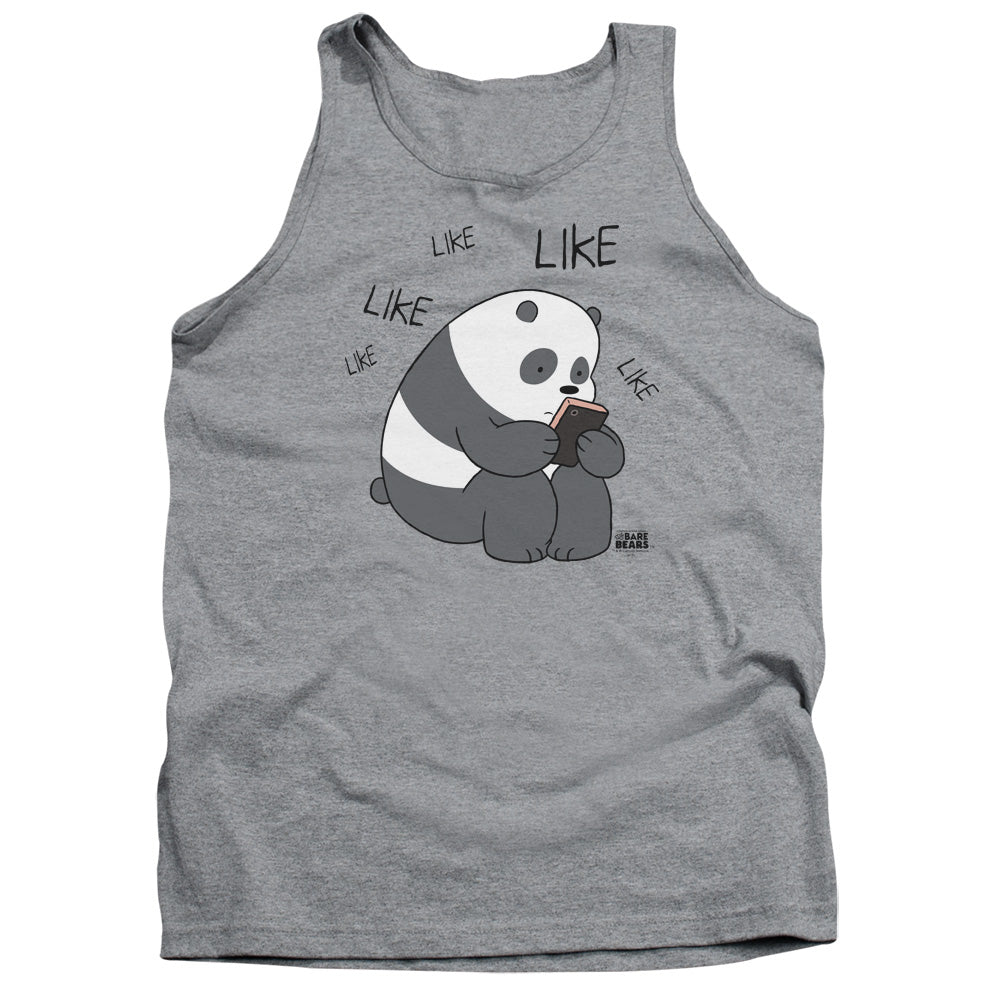 WE BARE BEARS : LIKE LIKE LIKE ADULT TANK Athletic Heather XL