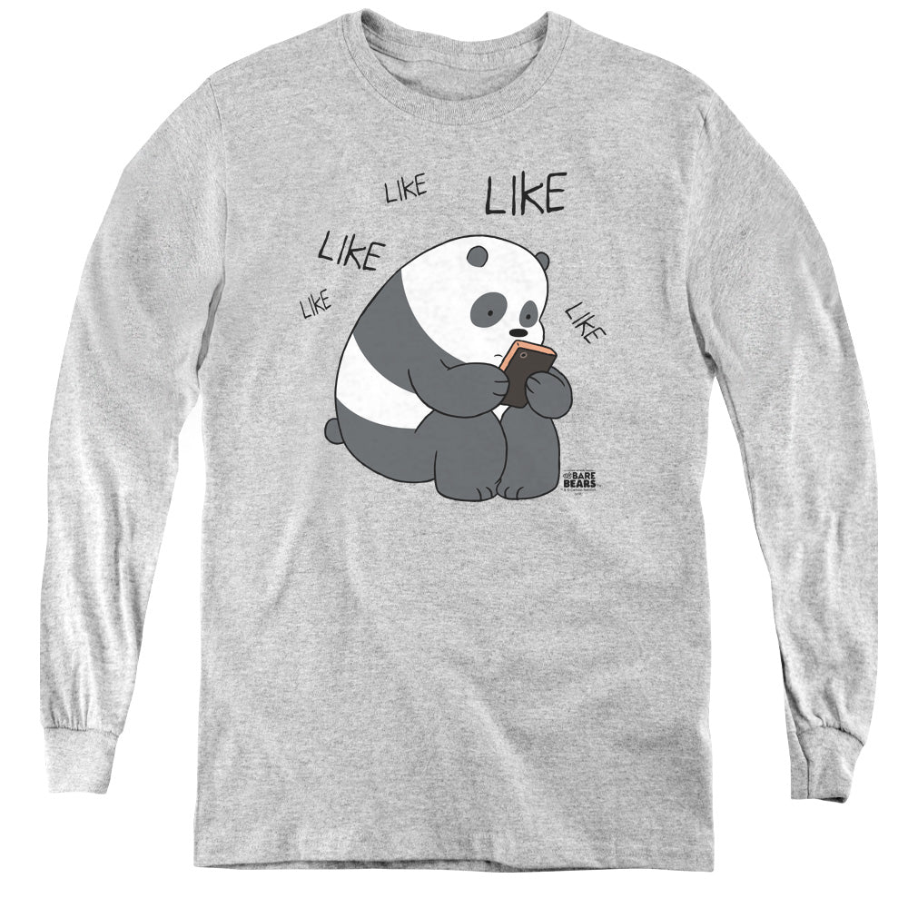 WE BARE BEARS : LIKE LIKE LIKE L\S YOUTH ATHLETIC HEATHER XL