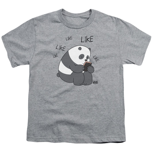 WE BARE BEARS : LIKE LIKE LIKE S\S YOUTH 18\1 Athletic Heather XS