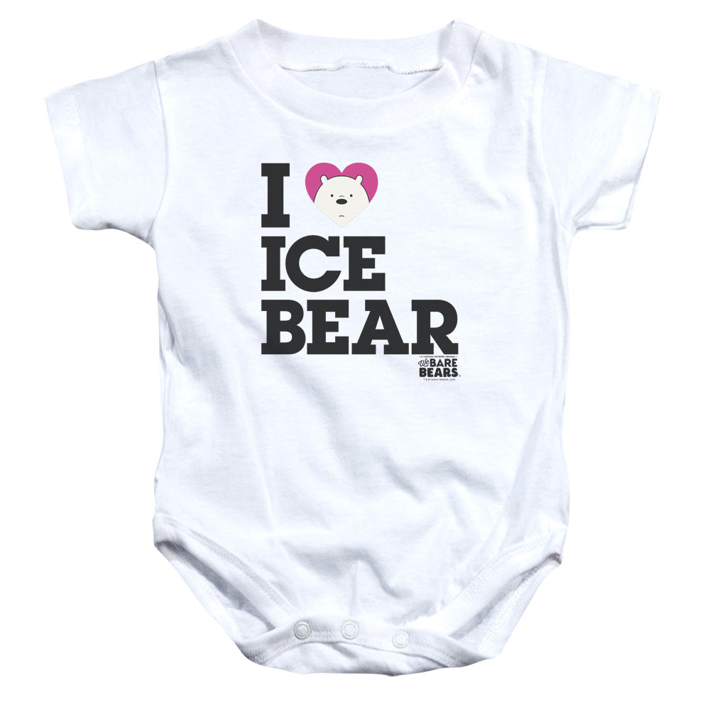 WE BARE BEARS : HEART ICE BEAR INFANT SNAPSUIT White LG (18 Mo)