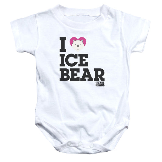 WE BARE BEARS : HEART ICE BEAR INFANT SNAPSUIT White XL (24 Mo)