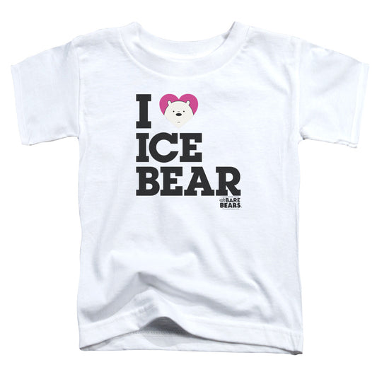 WE BARE BEARS : HEART ICE BEAR S\S TODDLER TEE White MD (3T)