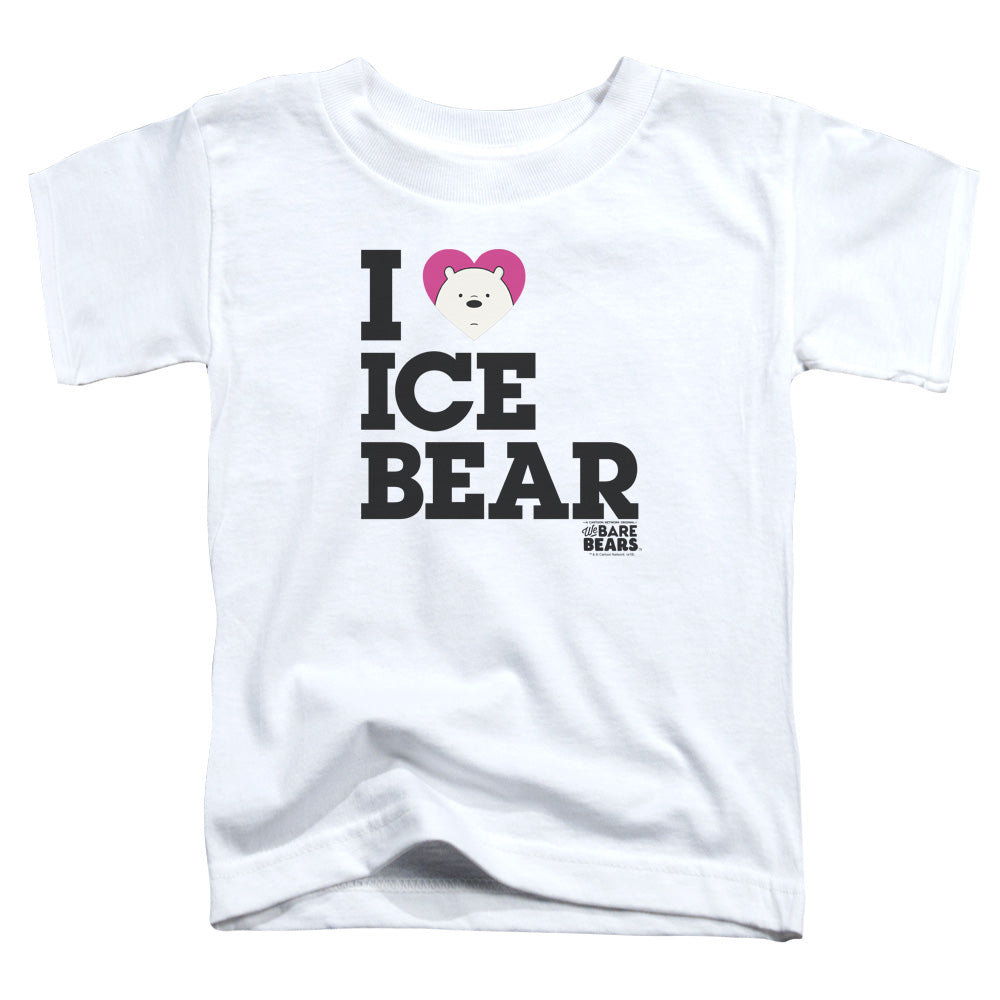 WE BARE BEARS : HEART ICE BEAR TODDLER SHORT SLEEVE White XL (5T)