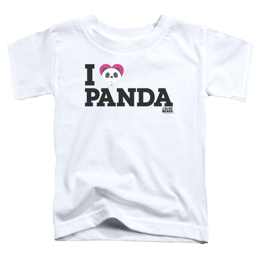 WE BARE BEARS : HEART PANDA TODDLER SHORT SLEEVE White XL (5T)