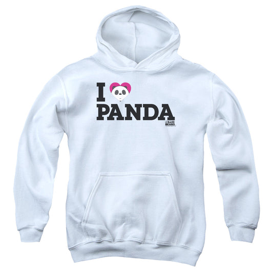 WE BARE BEARS : HEART PANDA YOUTH PULL OVER HOODIE White LG