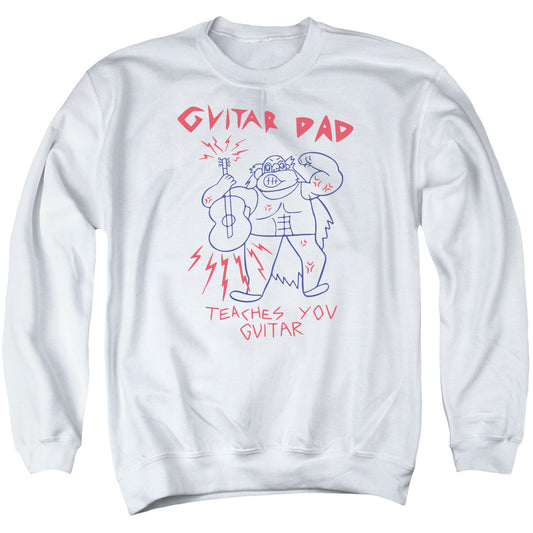 STEVEN UNIVERSE : GUITAR DAD ADULT CREW SWEAT White 2X