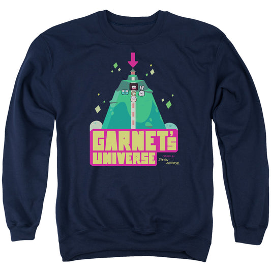 STEVEN UNIVERSE : GARNET'S UNIVERSE ADULT CREW SWEAT Navy 2X