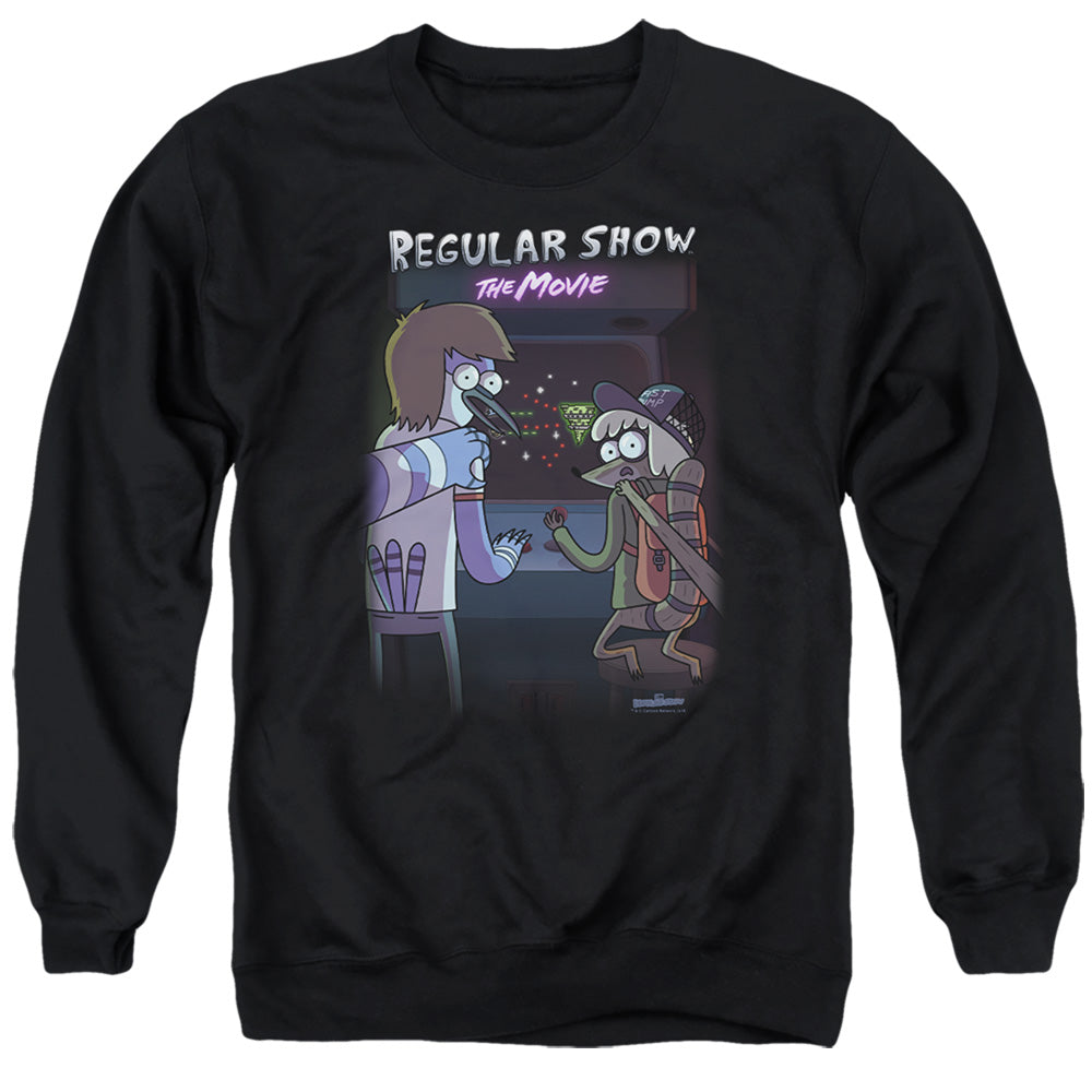 REGULAR SHOW : RS THE MOVIE ADULT CREW SWEAT Black 2X