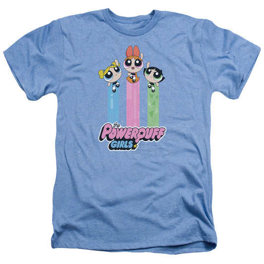 POWERPUFF GIRLS : THE GIRLS FLY ADULT HEATHER Light Blue XL