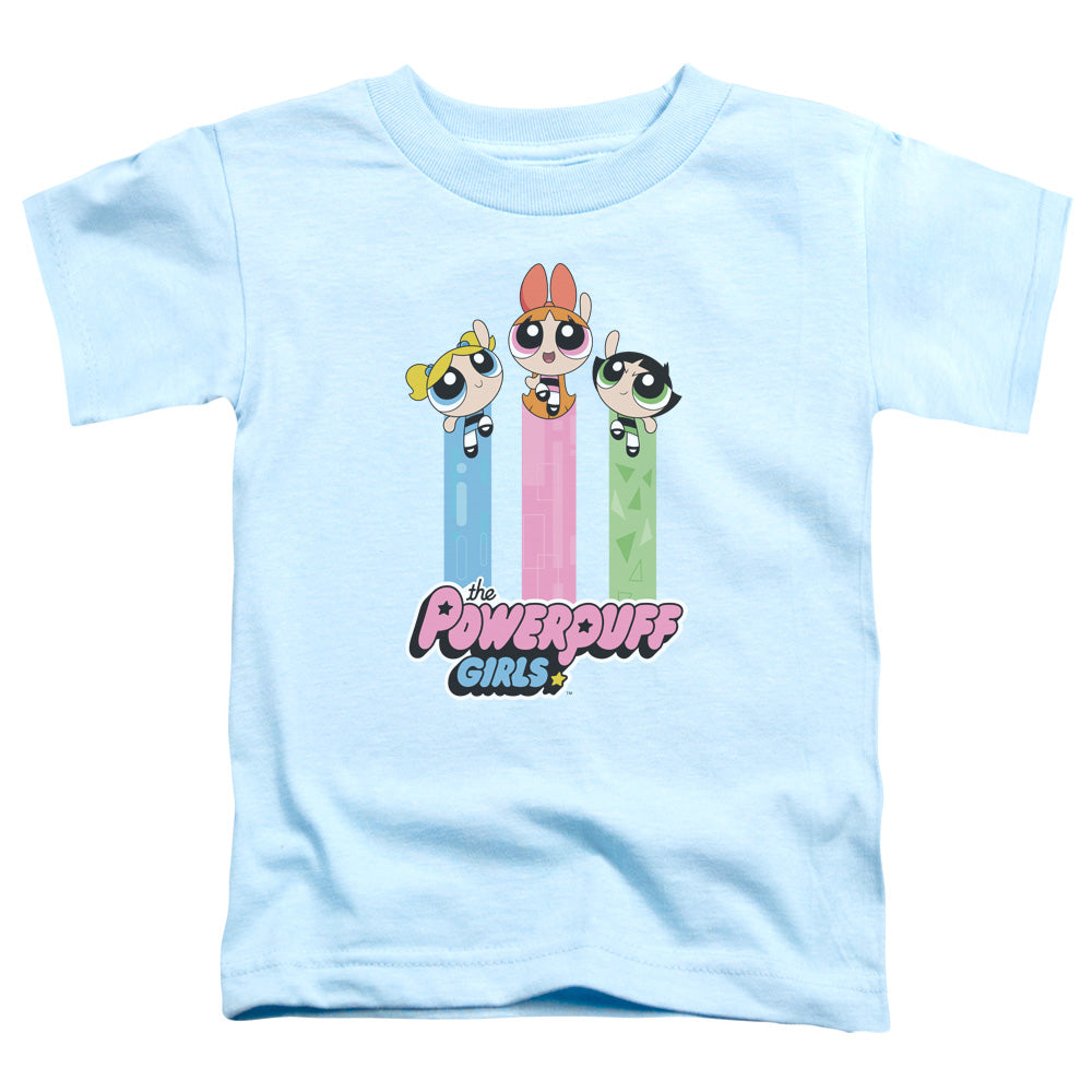 POWERPUFF GIRLS : THE GIRLS FLY S\S TODDLER TEE Light Blue LG (4T)