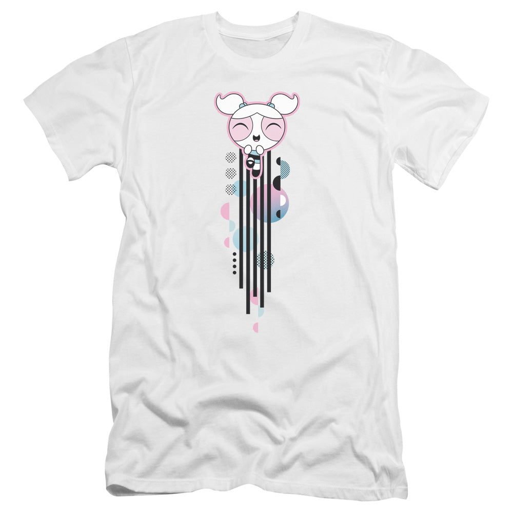 POWERPUFF GIRLS : BUBBLES STREAK PREMIUM CANVAS ADULT SLIM FIT 30\1 White 2X