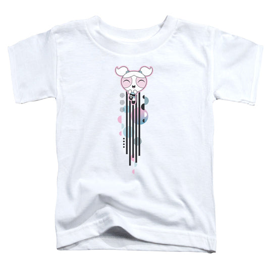 POWERPUFF GIRLS : BUBBLES STREAK S\S TODDLER TEE White MD (3T)